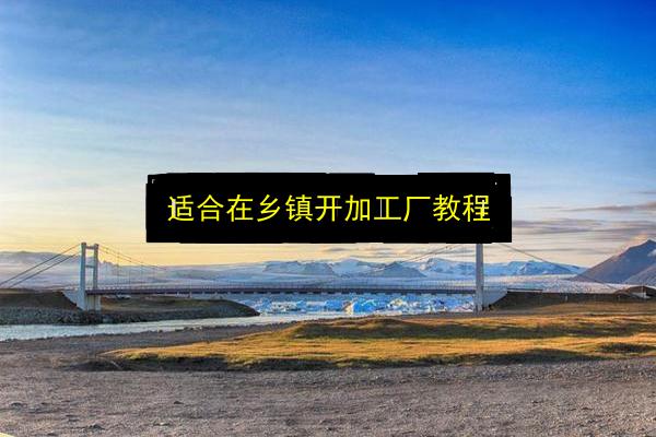 适合在乡镇开加工厂教程插图 文章配图