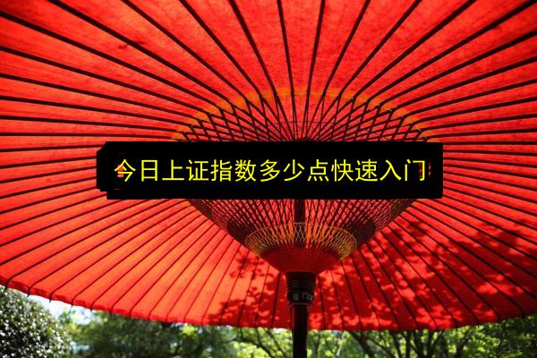 今日上证指数多少点快速入门插图 文章配图