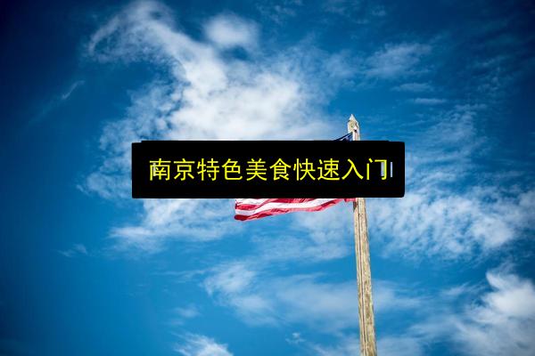 南京特色美食快速入门插图 文章配图