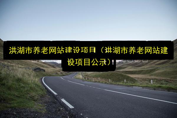 洪湖市养老网站建设项目(洪湖市养老网站建设项目公示)插图 文章配图