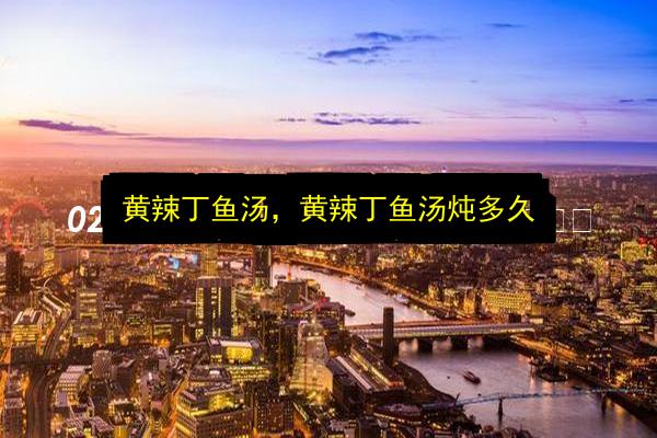 黄辣丁鱼汤,黄辣丁鱼汤炖多久插图 文章配图