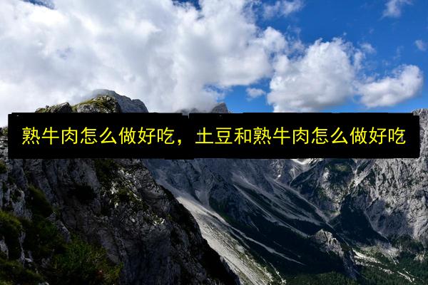 熟牛肉怎么做好吃,土豆和熟牛肉怎么做好吃插图 文章配图