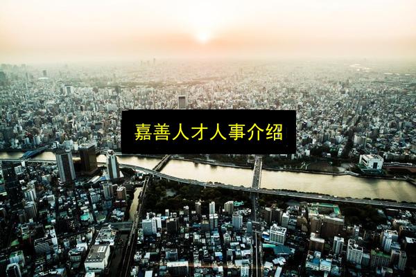 嘉善人才人事介绍插图 文章配图
