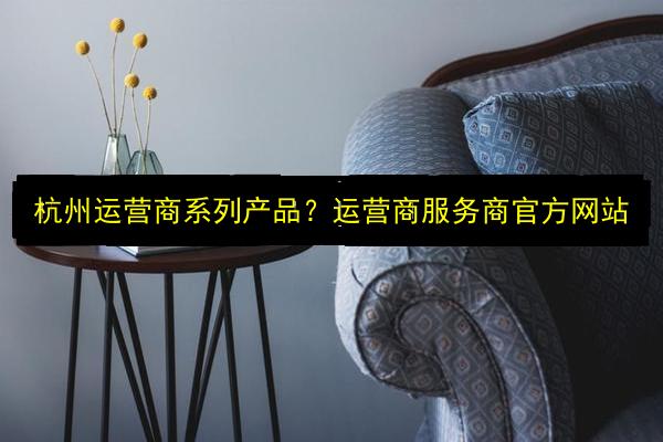 杭州运营商系列产品?运营商服务商官方网站插图 文章配图
