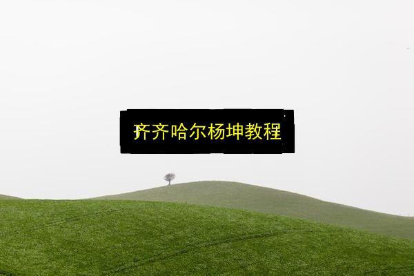 齐齐哈尔杨坤教程插图 文章配图