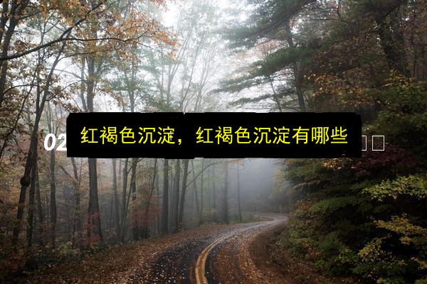 红褐色沉淀,红褐色沉淀有哪些插图 文章配图