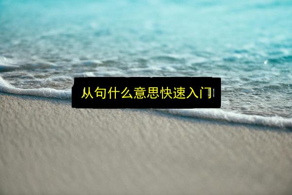 从句什么意思快速入门插图 文章配图