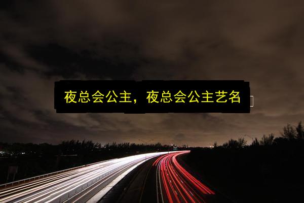 夜总会公主,夜总会公主艺名插图 文章配图