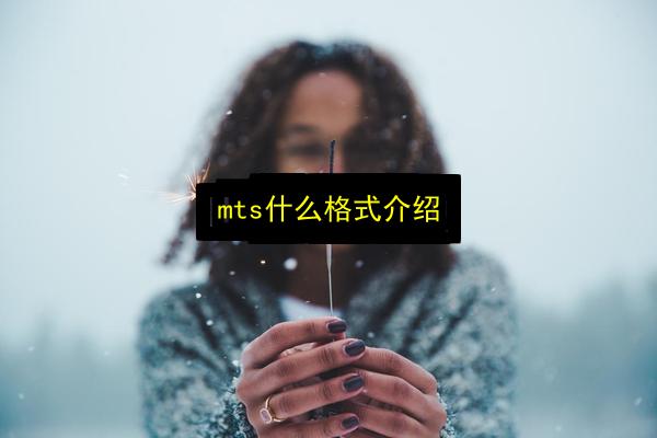mts什么格式介绍插图 文章配图