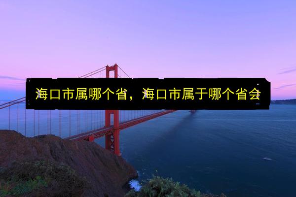 海口市属哪个省,海口市属于哪个省会插图 文章配图