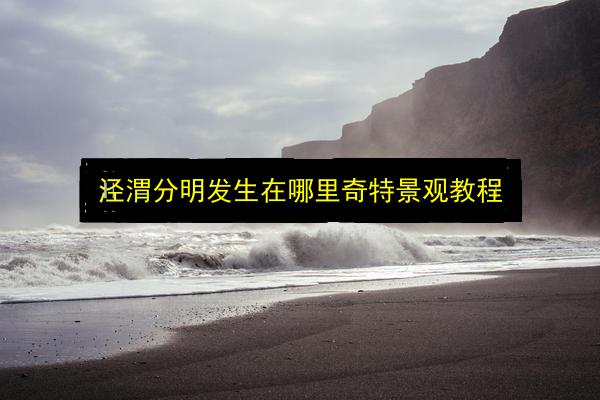 泾渭分明发生在哪里奇特景观教程插图 文章配图