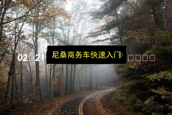 尼桑商务车快速入门插图 文章配图