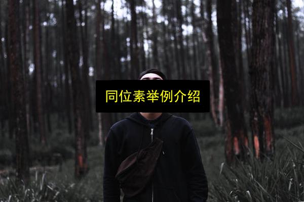 同位素举例介绍插图 文章配图