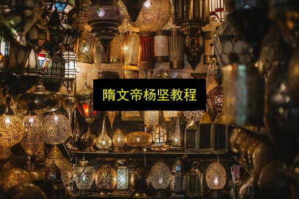 隋文帝杨坚教程插图 文章配图