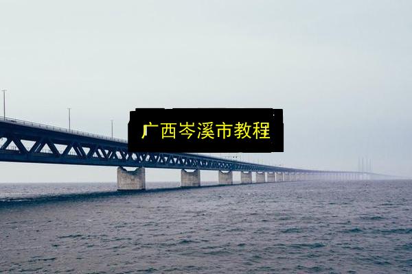 广西岑溪市教程插图 文章配图