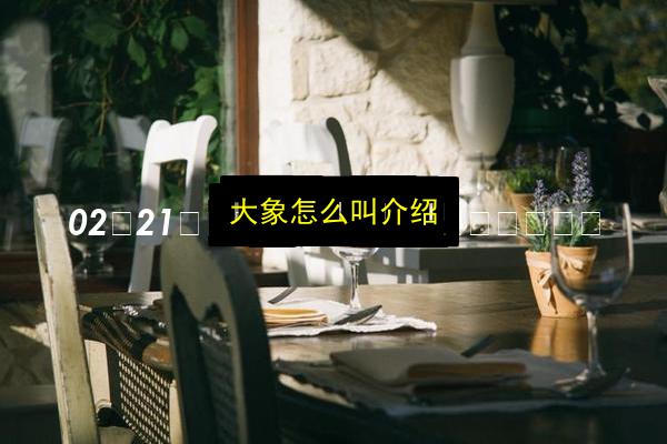 大象怎么叫介绍插图 文章配图