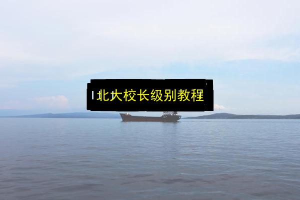 北大校长级别教程插图 文章配图