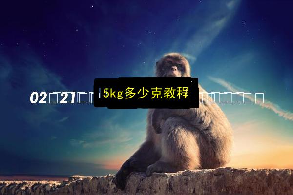 5kg多少克教程插图 文章配图