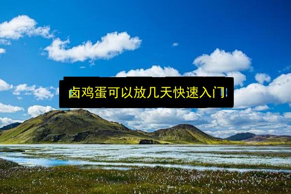 卤鸡蛋可以放几天快速入门插图 文章配图