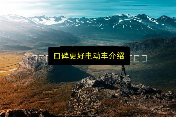 口碑更好电动车介绍插图 文章配图